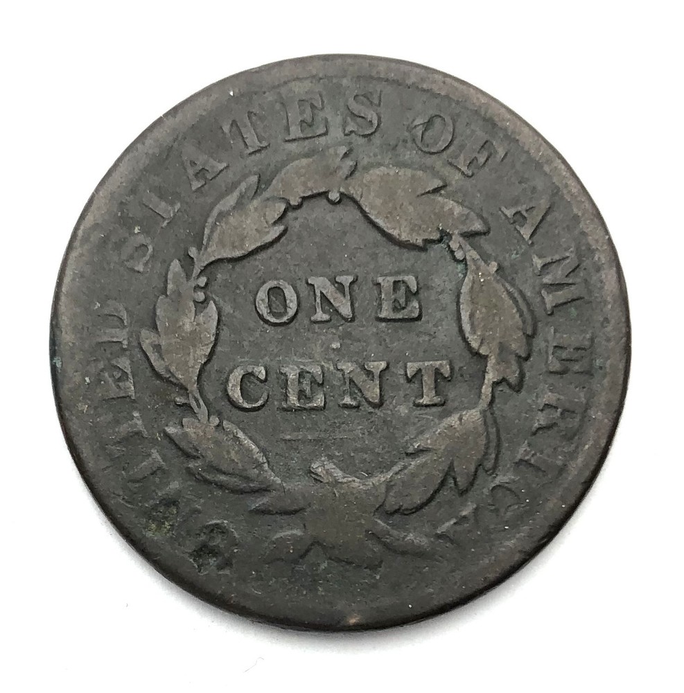 1831 Coronet Head Large Cent - damage