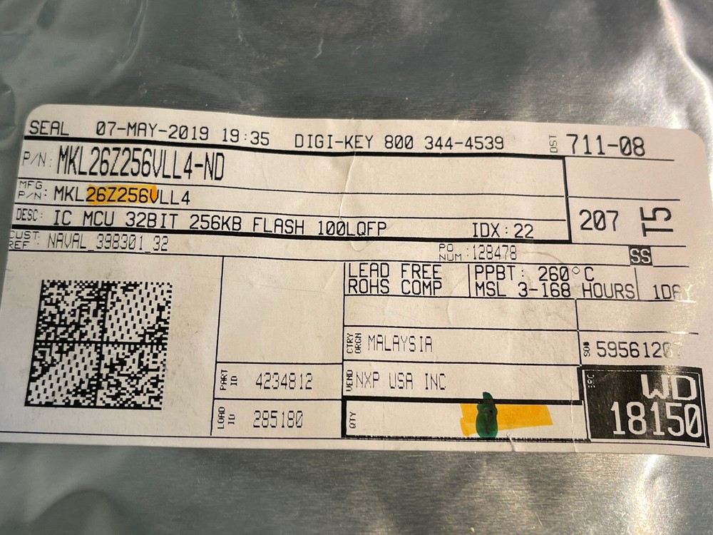 MLk26Z256VLL4-ND IC. NXP (2pcs)