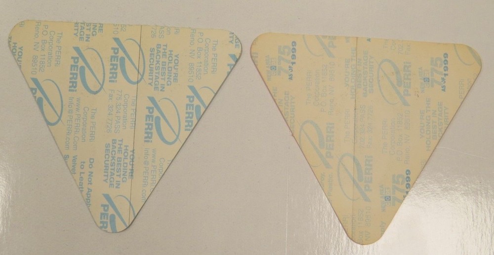 KISS PSYCHO CIRCUS VIP BACKSTAGE PASS SET OF 2