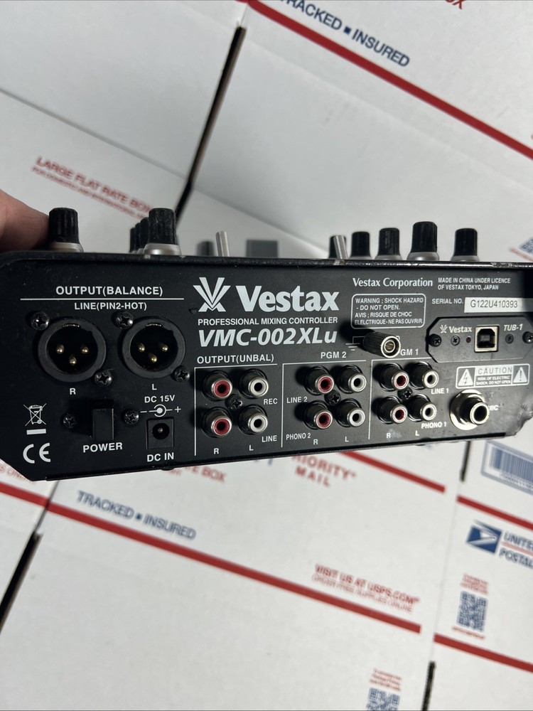 Vestax VMC-002XLU DJ Mixer - * AS IS / UNTESTED - READ FULLY - SAME DAY SHIP