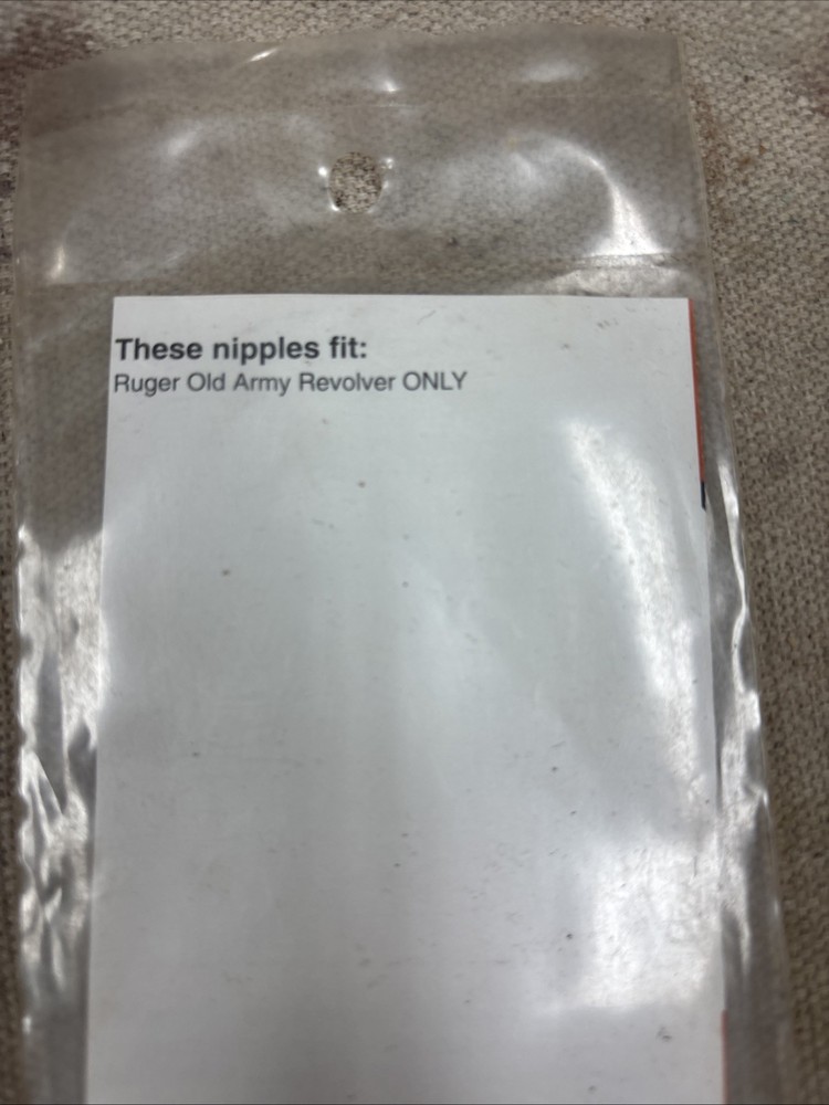 Black powder Ruger, Hex Head Nipples