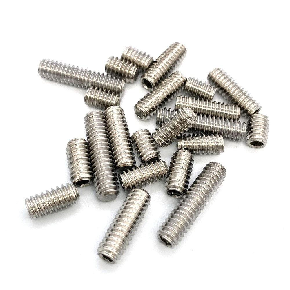 22pcs 1/4-20 Inch 4 Sizes Thread Hex Socket Set Screw Assortment kit – 304