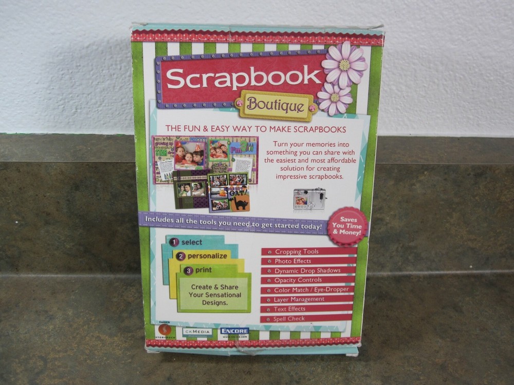 Scrapbook Boutique PC & MAC Software Layout/Templates/Photo Editior +
