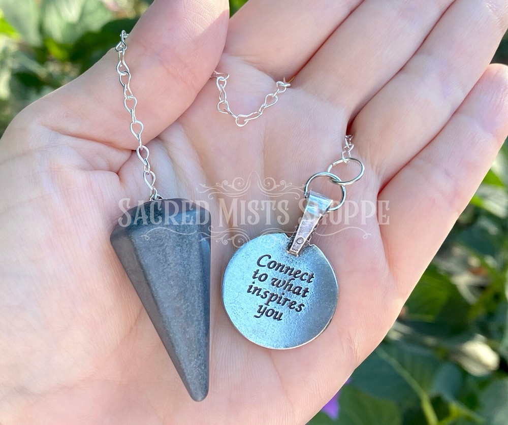 Hematite Stargazers Pendulum Divination, Decision Making Dowsing Align Chakras