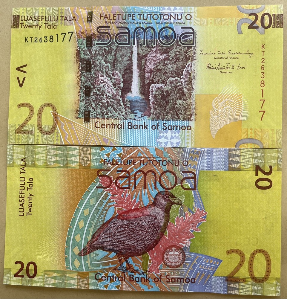 Samoa 20 Tala 2012 year P-40b UNC