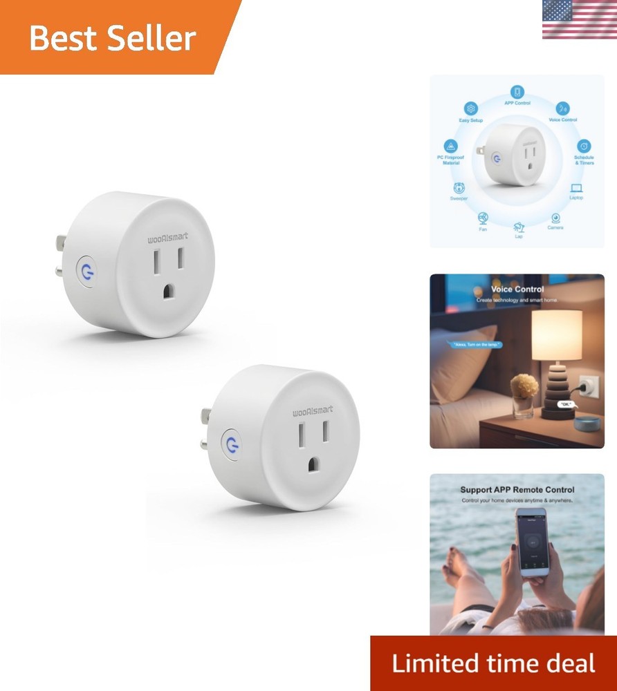 Smart WiFi Plug with Timer & Group Control - Works with Alexa & Google Assistant