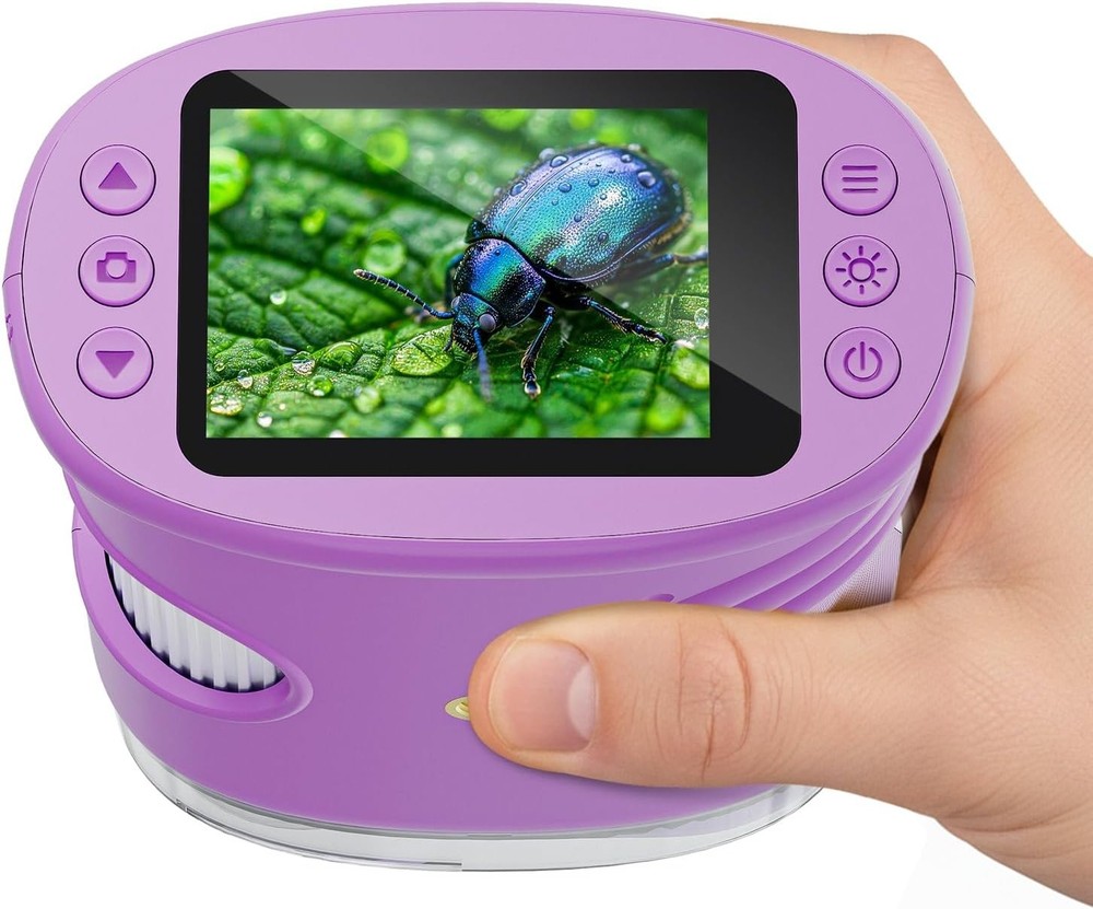 Compact 1000X Mini Pocket Microscope for Kids - Interactive Science Exploration