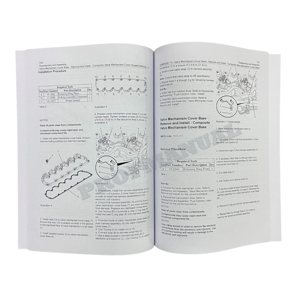 Caterpillar Cat C6.6 ENGINE Disassembly Assembly Service Manual