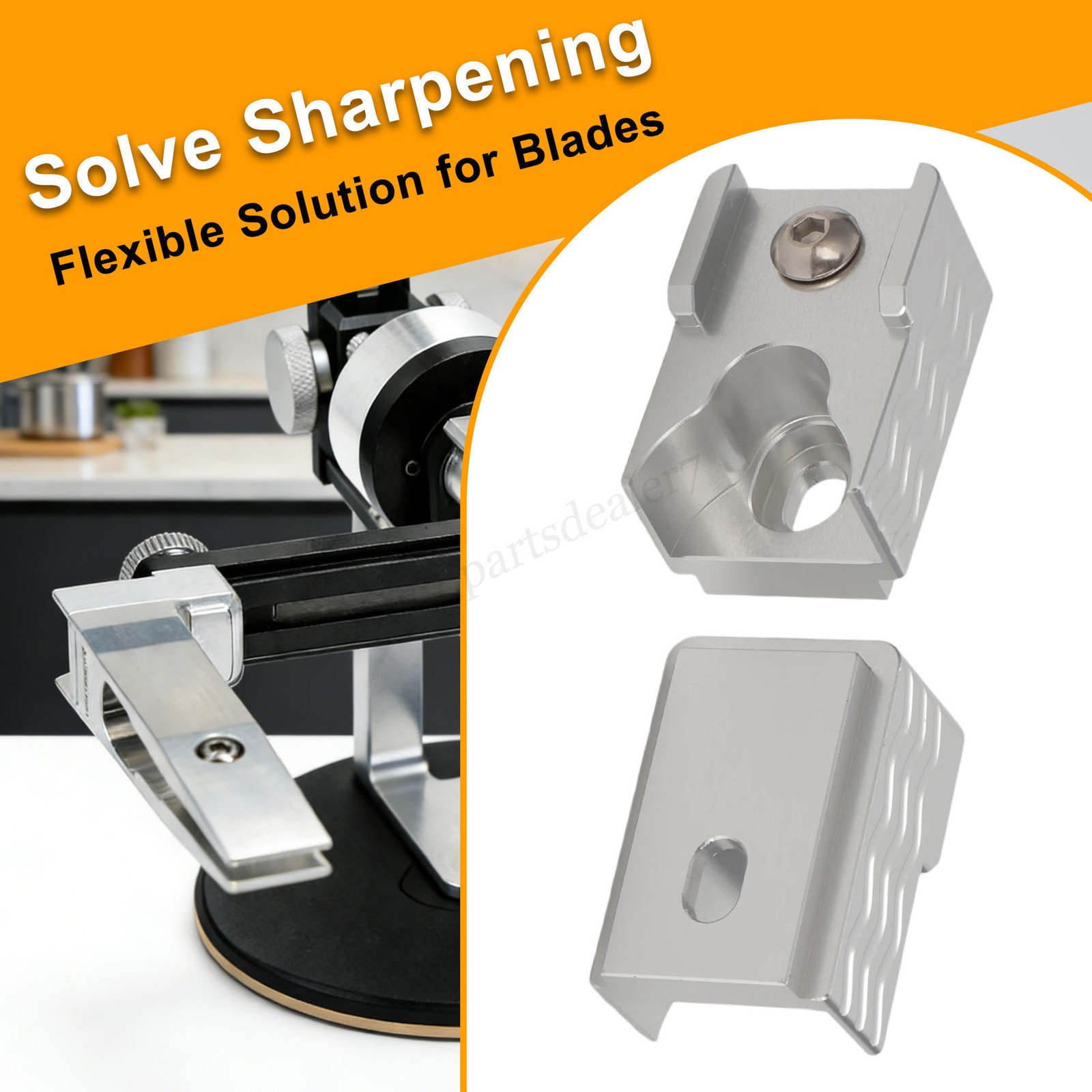 Aluminum L-attachment Clamp Adapter Extender For K03 Kadet and Pioneer Sharpener