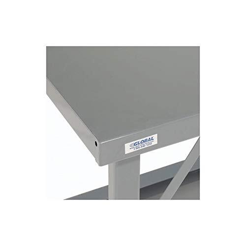 Heavy-Duty Extra Long Folding Assembly Workbench 96" W x 34" D Gray