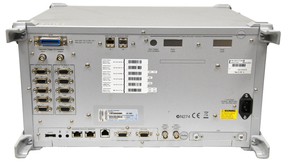 Anritsu MD8475A Communication Analyzer / Signalling Tester w/Options