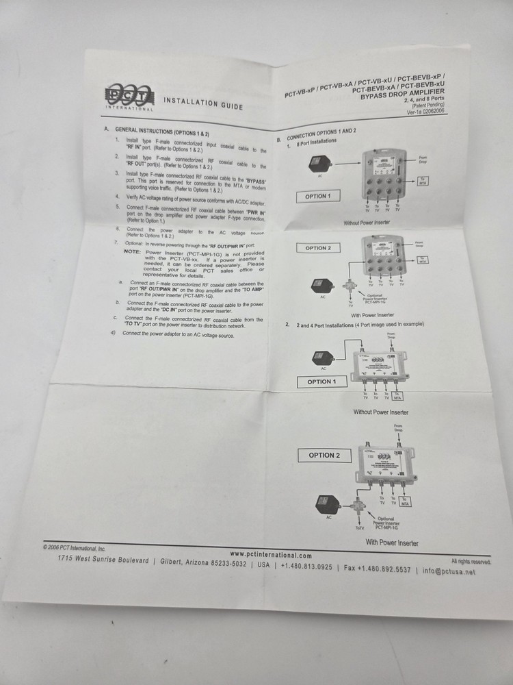 Multimedia Amplifier Video/power/power Cable