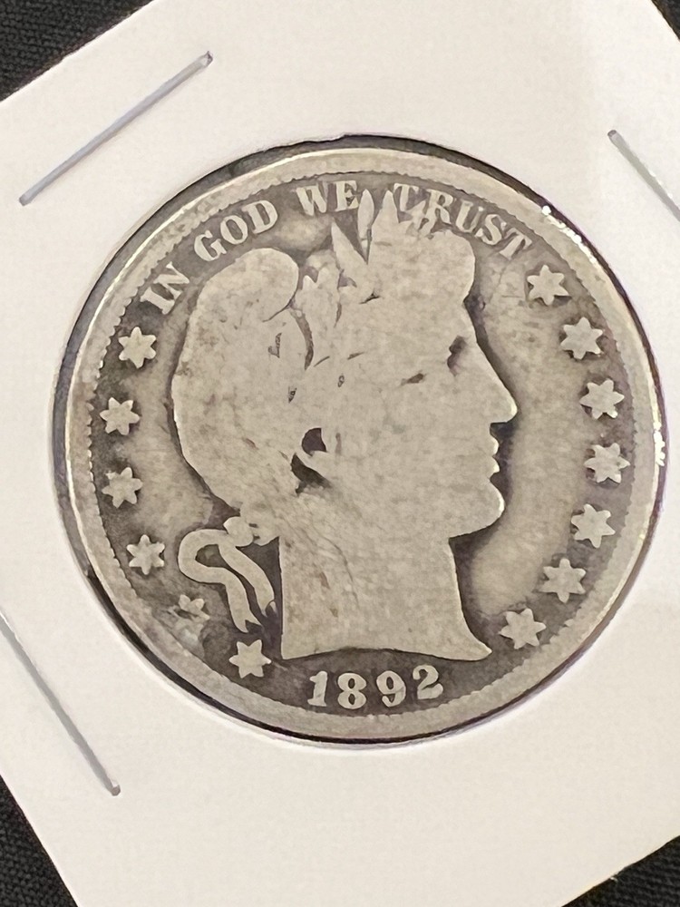 1892 barber half dollar