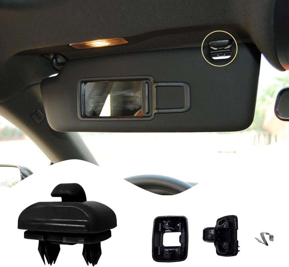 2pcs Auto Sun Visor Clip Hook Bracket Hanger Sun Visor Clips Replacement for A1