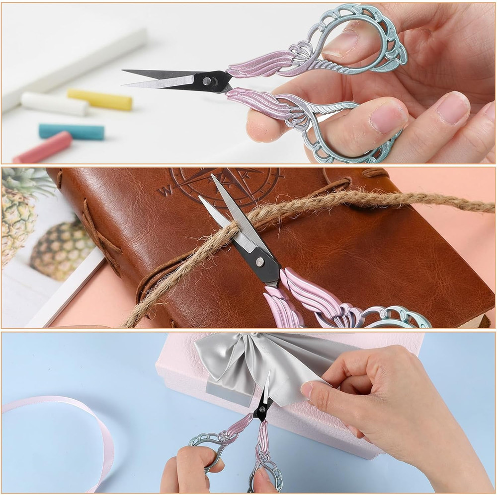 2PCS Sewing Embroidery Scissors, 4.5Inch Small Sewing Crafting Scissors Sharp