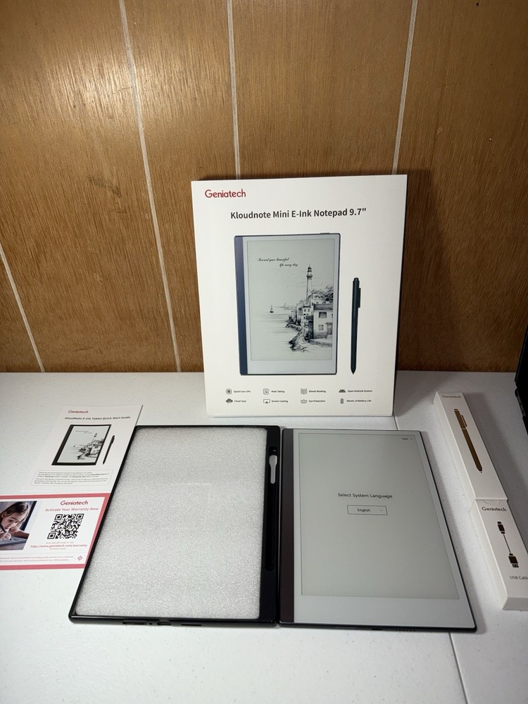 Geniatech Kloudnote Mini Notepad 9.7" Digital Android E-Ink ePaper Tablet
