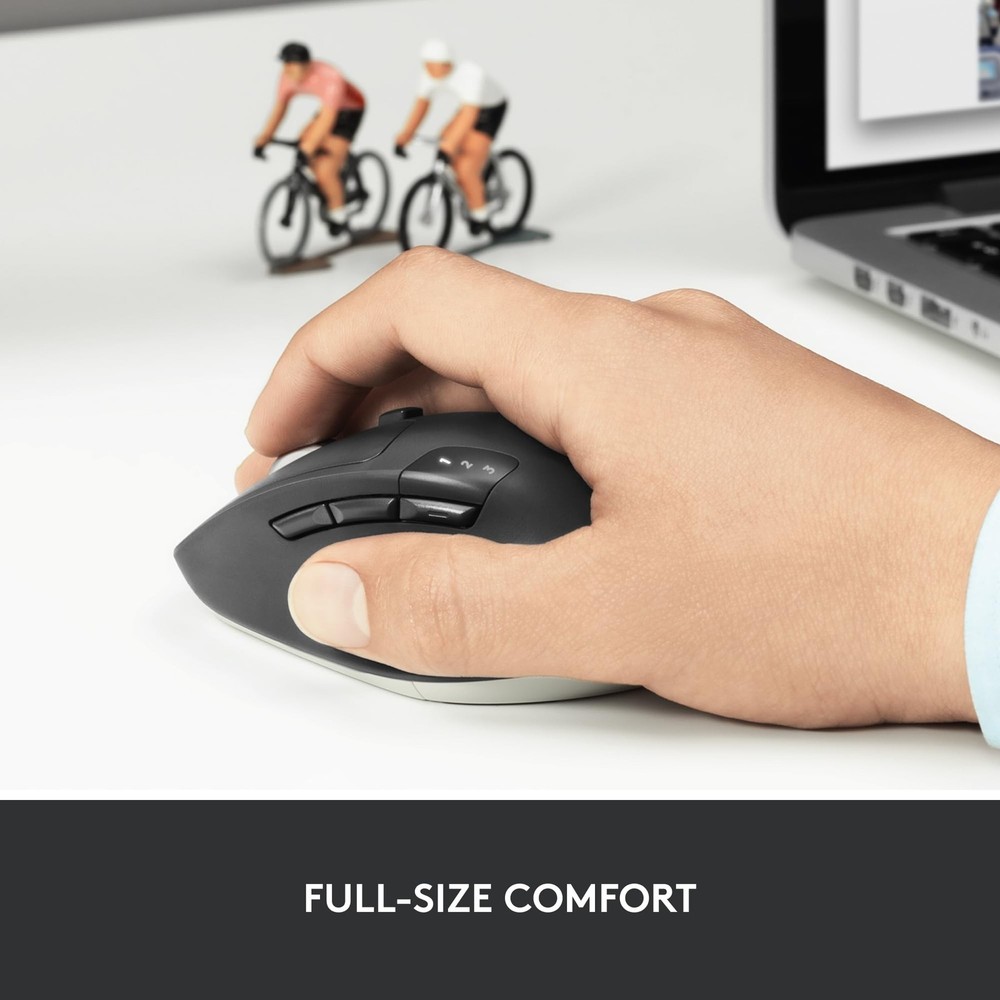 Logitech M720 Triathlon Multi-Device Wireless Mouse, Bluetooth, USB Unifying ...