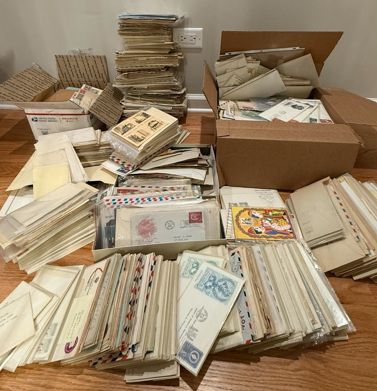 100 Early Postal Covers Random Pull 1890-1960 FDC Airmail Estate Lot