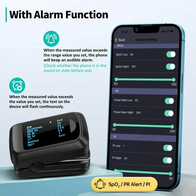 HealthTree Bluetooth Pulse Oximeter