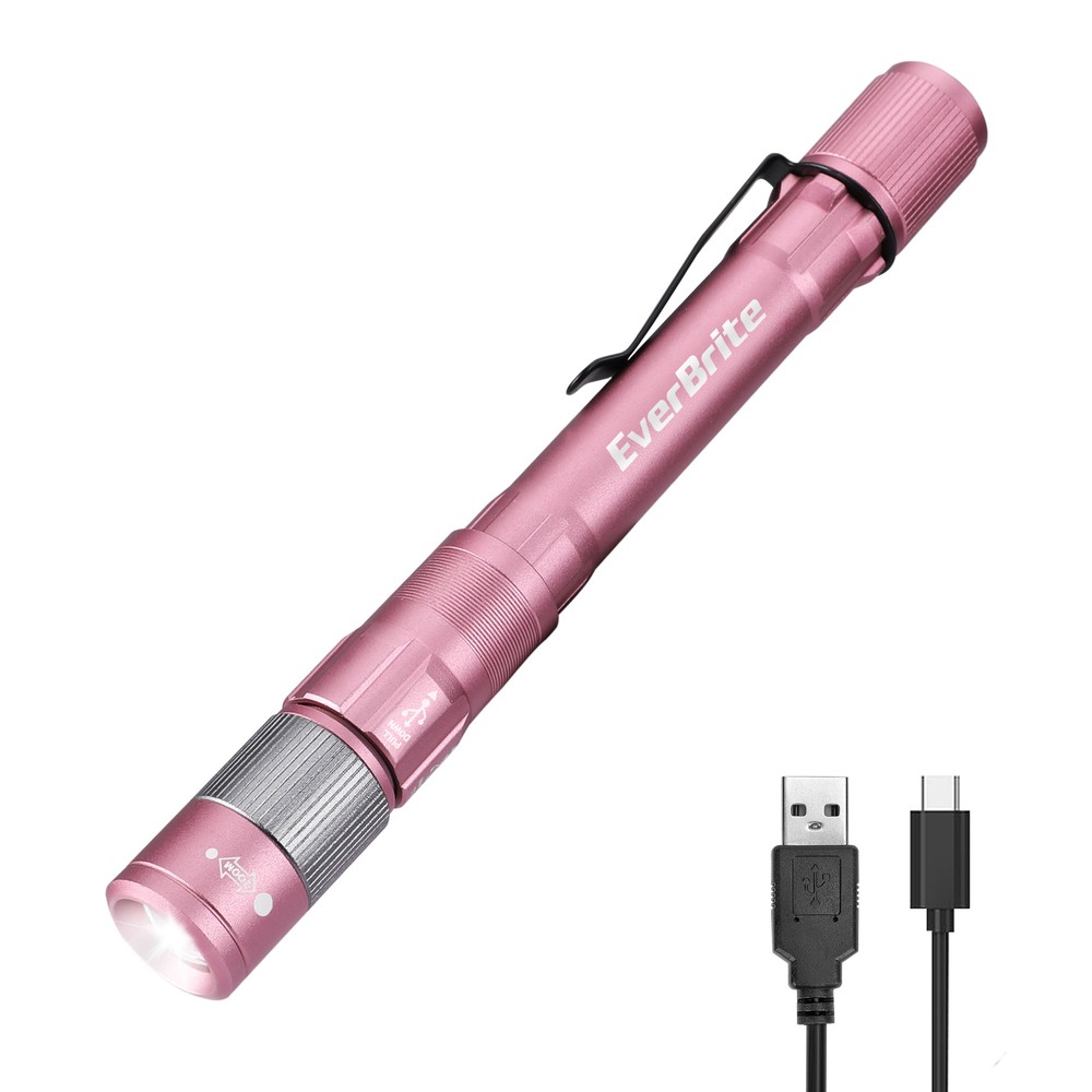 EverBrite Pen Light Rechargeable 300 Lumens Zoomable LED Memory Function
