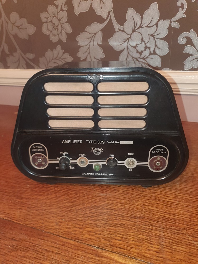 VINTAGE BAKELITE AREDENTE VALVE AMPILFIER TYPE 309 1940s