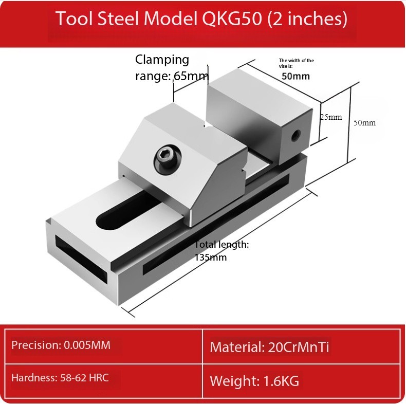 Precision Tool Vise Machine Tool Vise High Precision 0.003mm Clamping Tool New