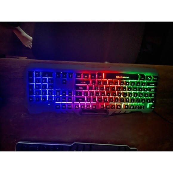 Monster Wired Gaming Keyboard Backlit with Rainbow Lights