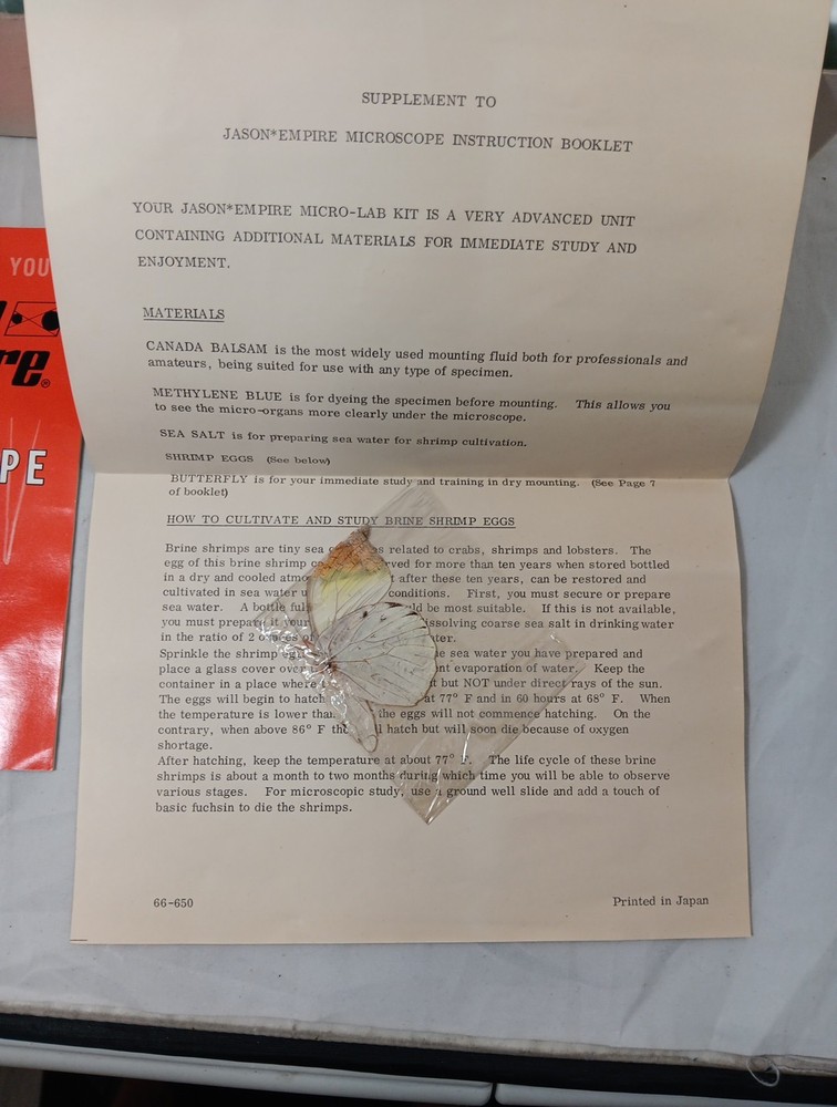 1967 Empire Microscope Set Model 642 B