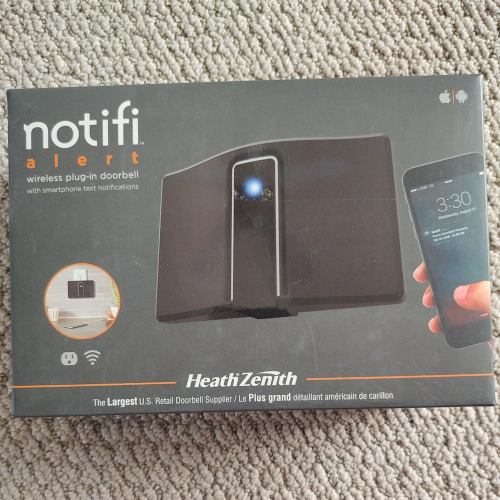 Notifi  Alert Wireless Plugin Doorbell, compatible with IOS and Android