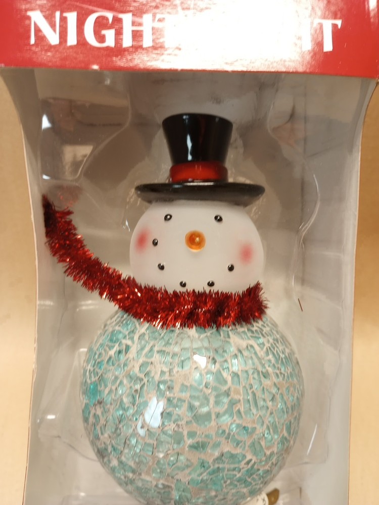 Snowman Night Light Holidays New