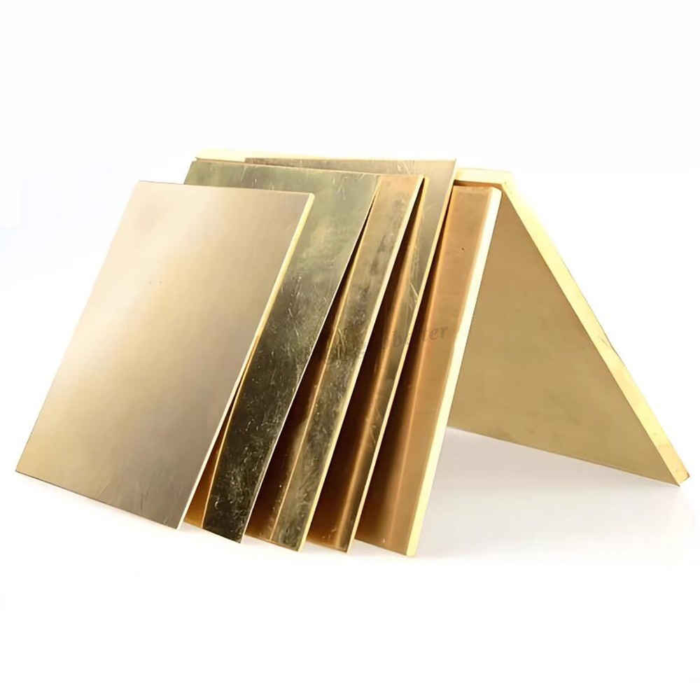 H62 Brass Sheet Plate Solid Panel Board Thick 0.3mm-6mm Various Sizes Laser Cut