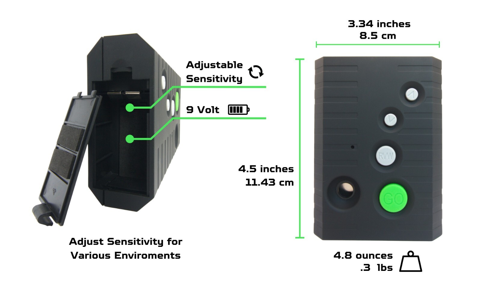 Mod Shot - Shot Timer for Shooting Competitions and Drills, Adjustable Par Time!