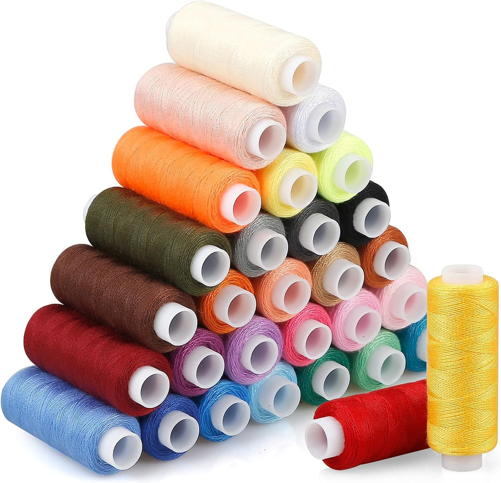 Sewing Threads Kits, 30 Colors Polyester 250 Yards per Spools for Hand Sewing &