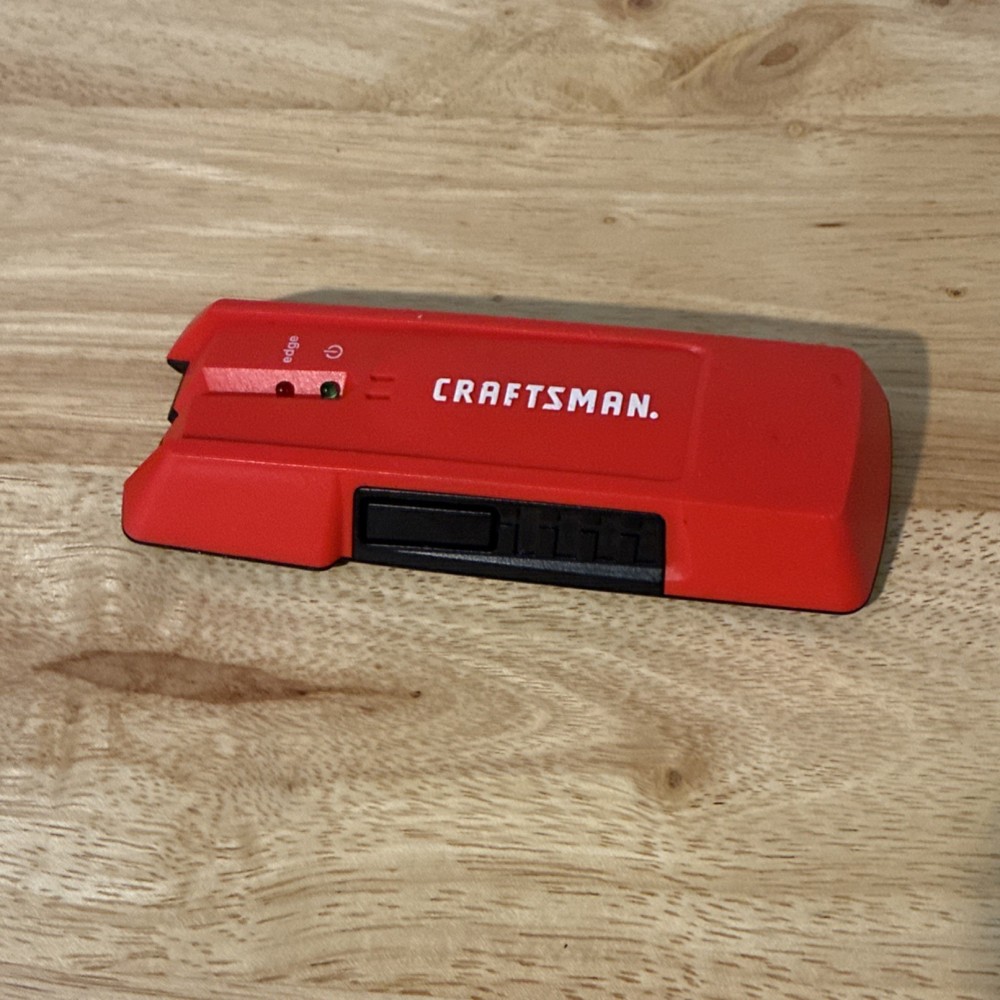 Craftsman Stud Finder Plastic Red Black Edge Sensor with LED Indicator