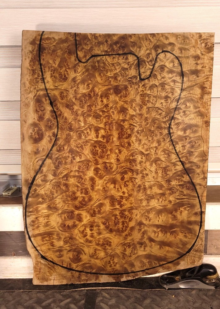 True Master Grade One Piece Maple Burl Thick Drop Top
