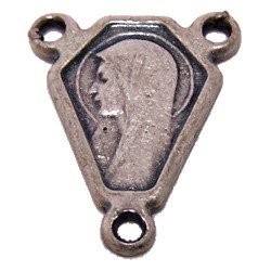 Sacred Heart with Mary Center piece - Pewter (1.1 cm-0.4")