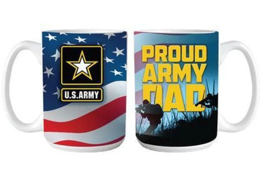 PROUD ARMY DAD MUG 15OZ