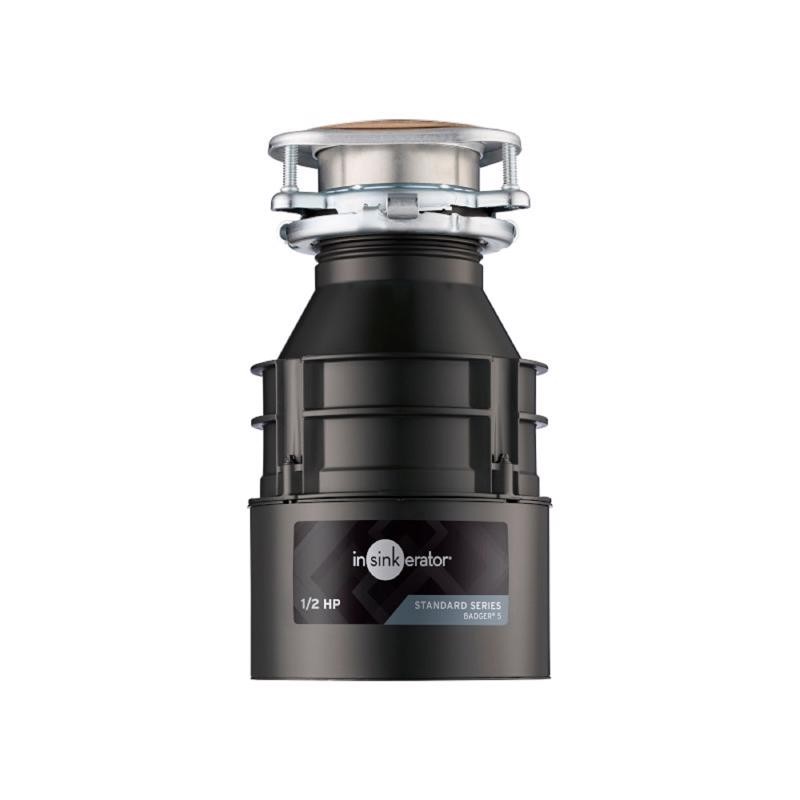 InSinkErator Badger 5 1/2 HP Continuous Feed Garbage Disposal Gray