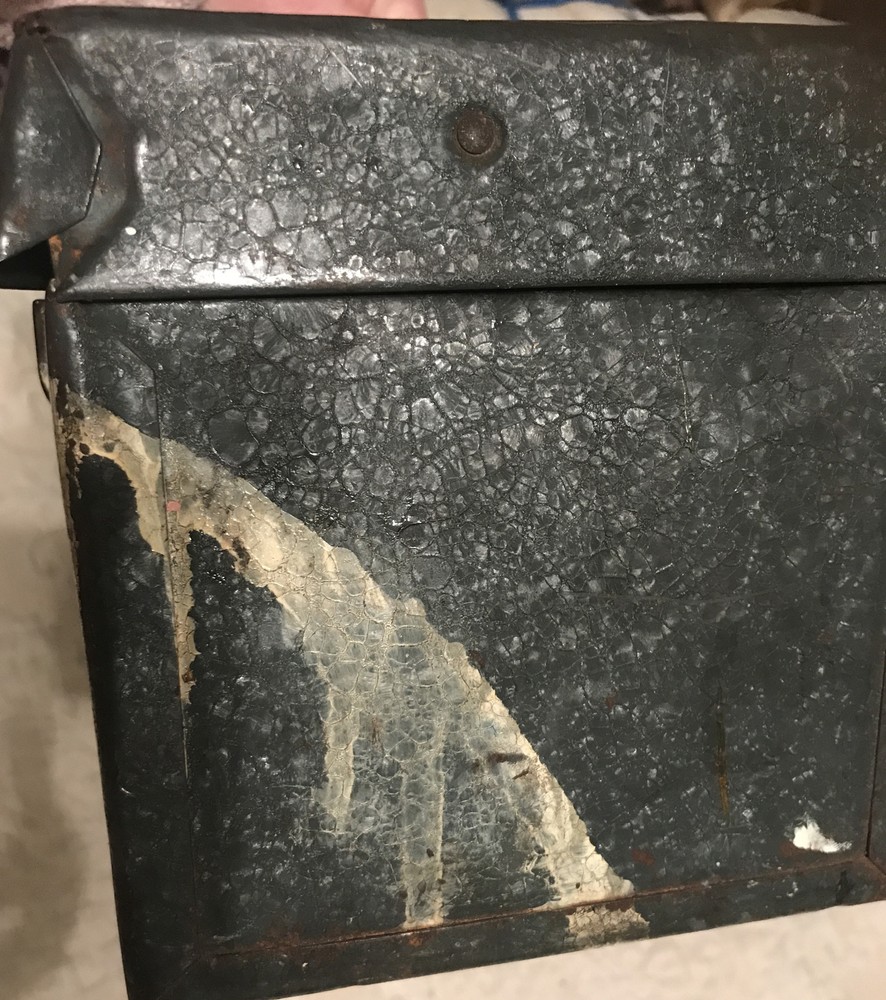 Vintage metal S-K Tools 19” trayed toolbox
