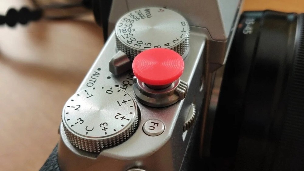 3 pieces Camera Soft Shutter Release Buttons for Cameras - Black,Red&Blue