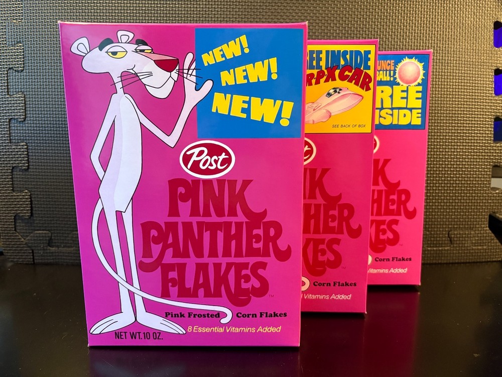 Pink Panther Flakes combo - 3 empty custom design display boxes