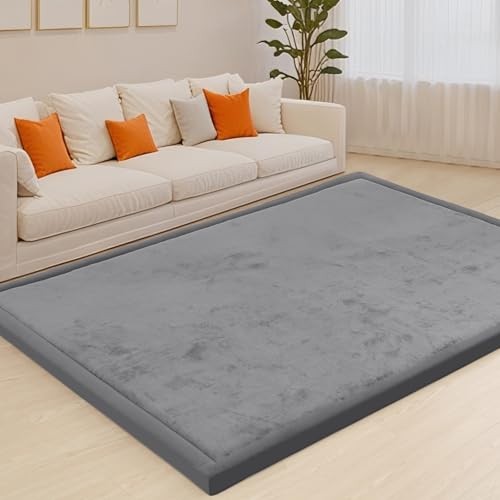59x79in Thick Memory Foam Mat Baby Playpen Relaxing Pad Crawling Non Slip Carpet