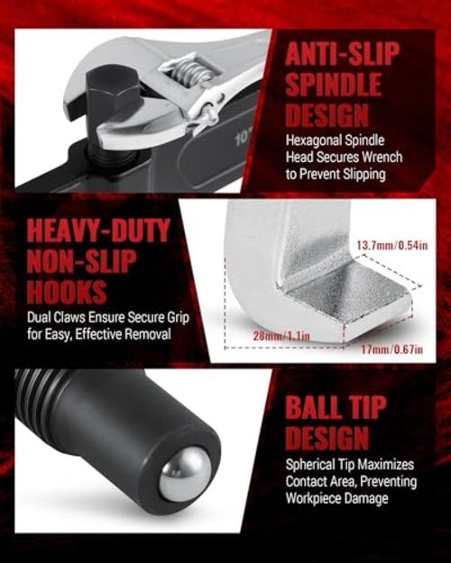 2-Jaw Reversible Gear Puller for External (8.2" Max) & Max External 8.2"