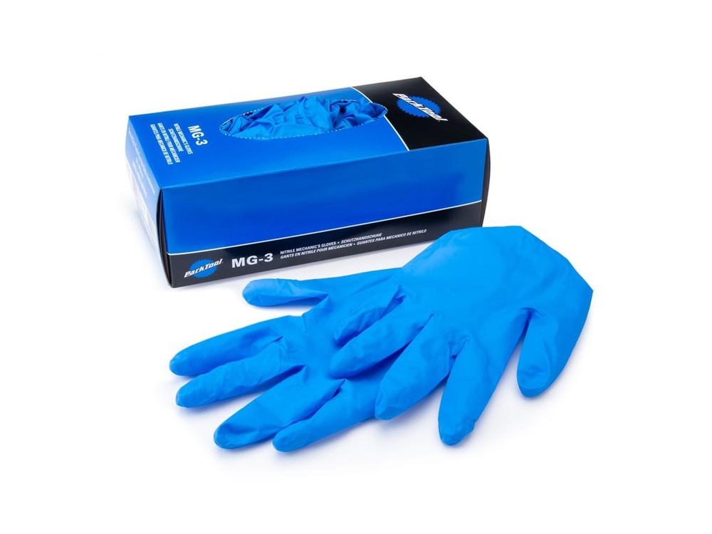 Park Tool Nitrile Mechanic's Gloves L Blue