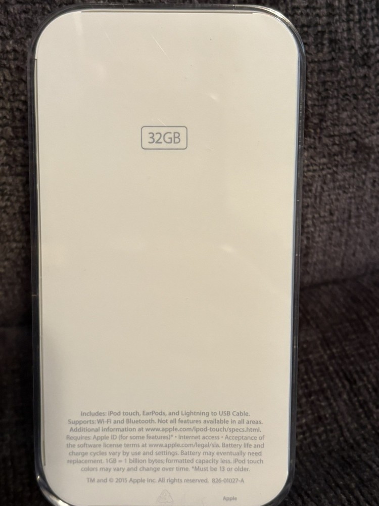Apple iPod Touch 6th Generation Model A1574