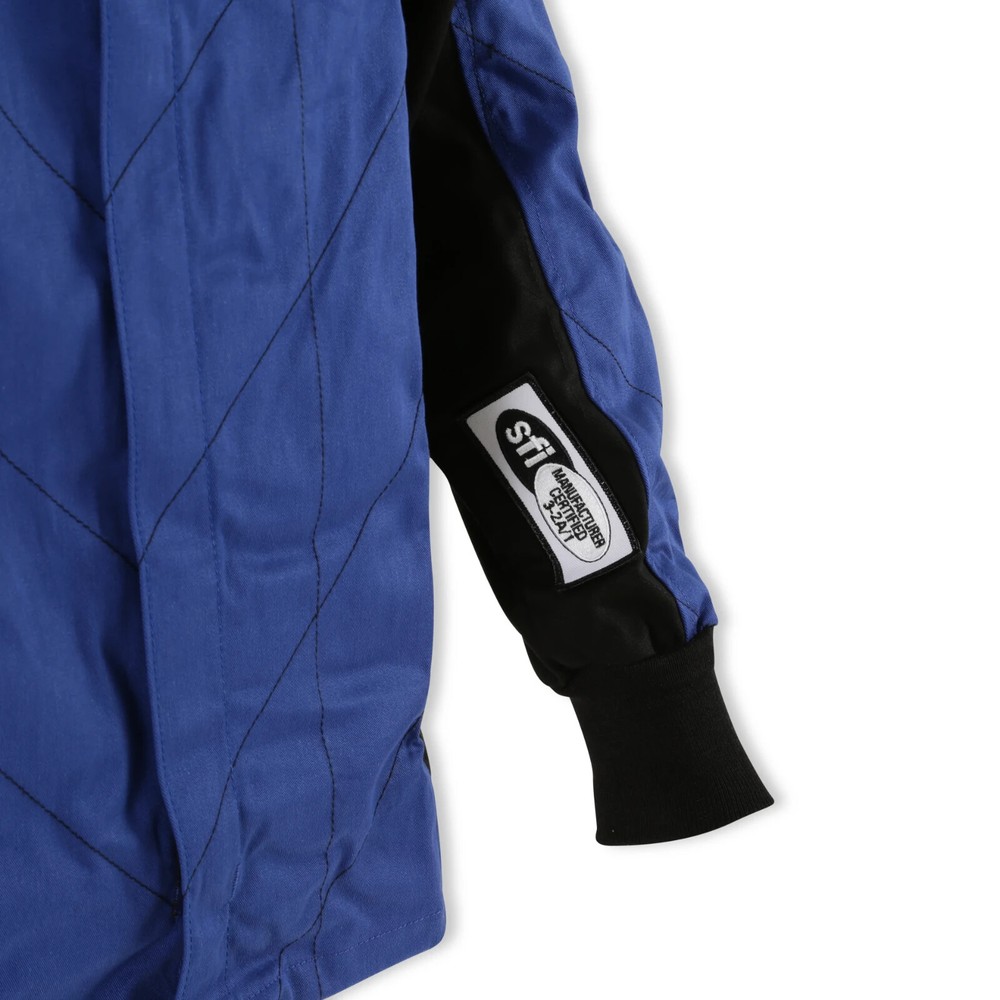 RaceQuip Single Layer Fire Suit Jacket Blue - Medium