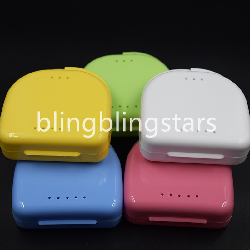 10 Pcs Denture Retainer Storage Box, Mouthguard Container, Assorted Colors