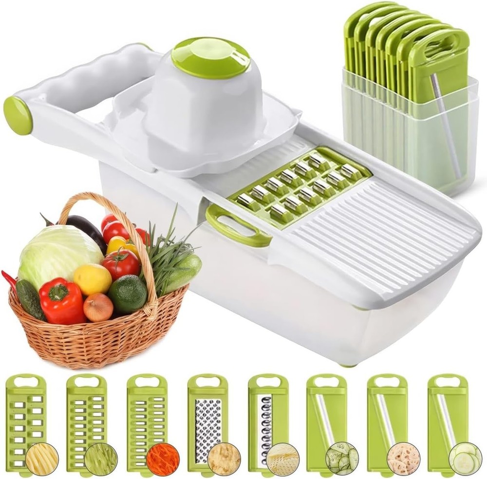 Mandoline Slicer for Kitchen, Vetable Chopper with Container, 1
