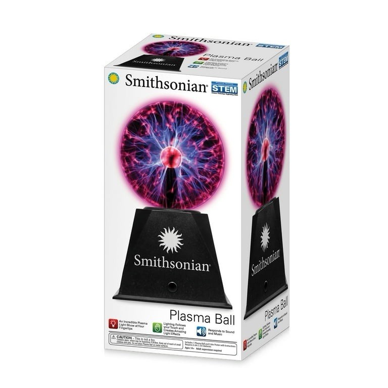 Smithsonian12" High Plastic Plasma Ball Battery Operated.