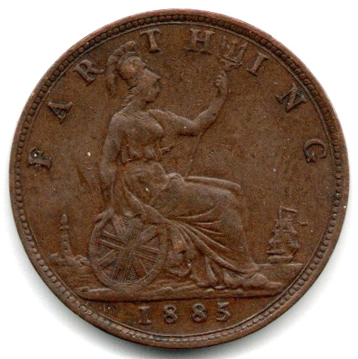 Great Britain Farthing 1885 XF